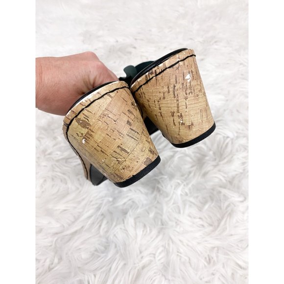 Bjorndal Lana Black Flower Wedge Sandals 9 - Picture 5 of 6